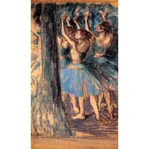   of Dancers, Tree Decor Edgar Degas Hand Painted A