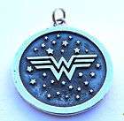 SOLID STERLING SILVER 925 WONDER WOMAN PENDANT NECKLACE
