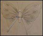 13 White Glittery Butterfly Girls Bedroom Wall Decorations Wedding 