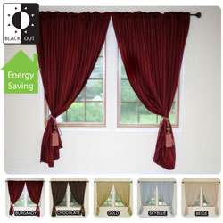 Hotel Stripe 84 inch insulated Blackout Curtains  