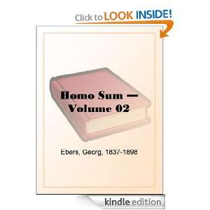 Homo Sum   Volume 02 Georg Ebers  Kindle Store