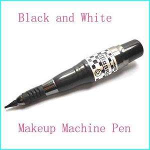 Black and White New Style Quality Permanent Makeup Pen Aluminum 