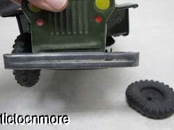 VINTAGE JAPAN TIN LITHO MILITARY POLICE MP JEEP TRUCK FRICTION CAR TOY 