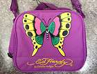   LUNCHBOX VIOLET PURPLE BUTTERFLY CHRISTIAN AUDIGIER LUNCH BAG NWT