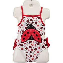 FINAL SALE Bon Bebe Infant Girls Ladybug Swimsuit  