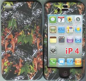 Camo Leaves Gr Apple Iphone 4 , 4S Hard Case Cover Snap on Cover 