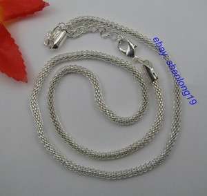 FREE SHIP 24strings Silver Plated 450X3MM Chains SH283  