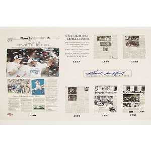 Frank Gifford Autographed Giants Rewrite History New York Times 