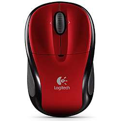 Logitech V220 Red Cordless Optical Mouse  