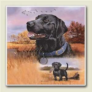  Black Labrador Absorbastone Trivet