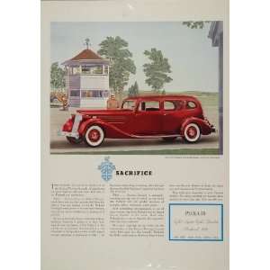 1936 Ad Packard Limousine Timing House Proving Grounds   Original 