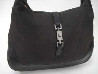 AUTH GUCCI Very Worn Black Shoulder Bag Handbag  