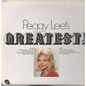  GREATEST LP (VINYL) US STAR LINE PEGGY LEE Music