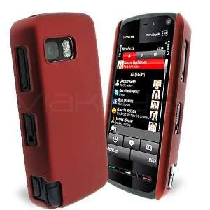  Celicious Red Rubberised Back Cover Case for Nokia 5800 