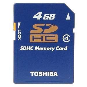 Toshiba 4GB High Speed SDHC Memory Card Electronics