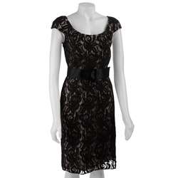 Adrianna Papell Womens Lace Dress  