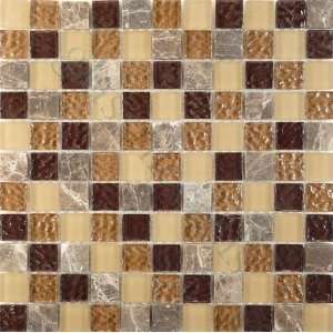  Series Glossy & Frosted Glass and Stone Tile   15094