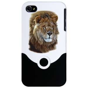    iPhone 4 or 4S Slider Case White Lion Portrait 