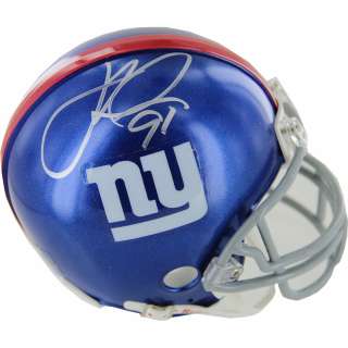 Justin Tuck Signed New York Giants Mini Helmet COA  