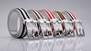 2011 New Unisex Multi Color Strip Fashion Belts  