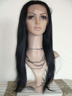 22 French Full/Front Lace Wig Indian Remi Silky Straight Human 