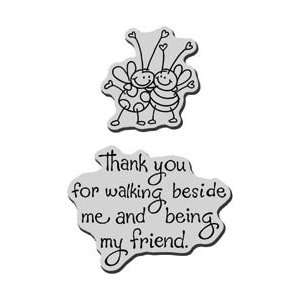   Rubber Stamp Beside Me Bee Buddi; 2 Items/Order Arts, Crafts & Sewing