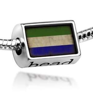  Beads Sierra Leone Flag   Pandora Charm & Bracelet 