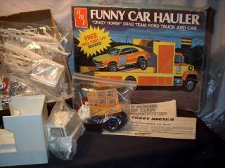Model Kit Funny Car Hauler Crazy Horse Drag Team  