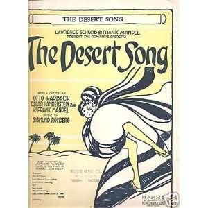  Sheet Music From The Desert Song One Alone 112 Everything 
