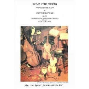 Dvorak, Antonin   Four Romantic Pieces, Op. 75   Violin and Piano   by 