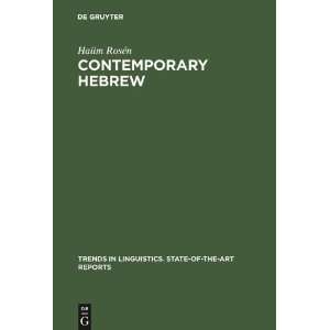 Contemporary Hebrew (Trends in Linguistics. State Of The Art Reports 