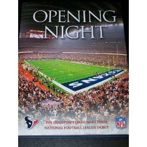   Texans Make Their National Football League Debut Carter Toole Books