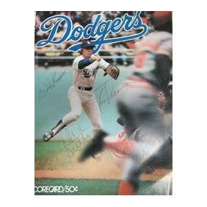  Los Angeles Dodgers Autographed Magazine   Autographed MLB 