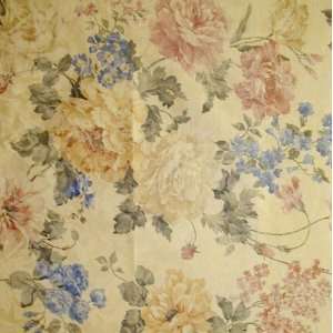  54 Wide Petra Floral Jacquard Print Teastain Fabric By 