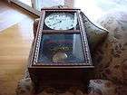 RARE solid oak JACK DANIELS huge clock w/swinging pendulum/batte​ry 