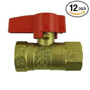 Aviditi 11150 12AVI Gas Ball Valve with Threaded Ends, 1/2 Inch FIP by 
