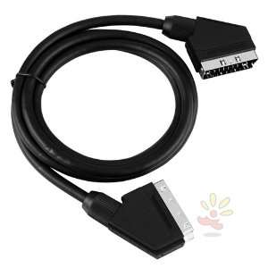  5FT SCART to SCART Cable Male to Male , Black Electronics