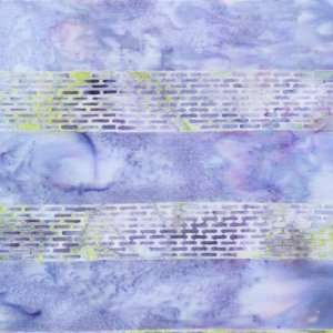 Hoffman Bali Batik Lilac marbled watercolor with two rows of geometric 