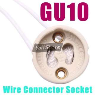 Lot10 GU10 Lamp Bulb Wire Connector Socket LED Halogen  