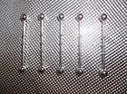 lot of 2 Stainless Steel Surface Barbells  
