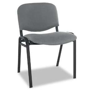    Alera   Reception Style Stacking Chairs w/Gray Fabric Upholstery 