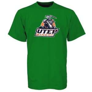  UTEP Miners Green St. Patricks Day Team Logo T shirt 