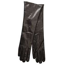 Portolano Womens Italian Cashmere/ Leather Gloves  