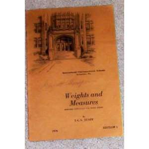 Weights and Measures 1941 [Edition 1] International Correspondence 