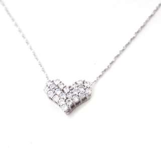 Sterling Silver Heart, Ring or Flower CZ Necklace ~18  