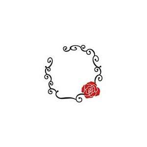  Single Rose Ring Temporary Tattoo 2x2 Jewelry