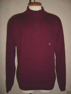 Ralph Lauren Chaps Burgundy Cotton Sweater   L  NWT $59  