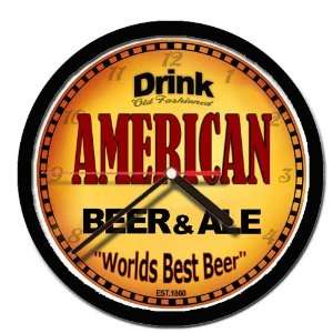  AMERICAN beer and ale wall clock 
