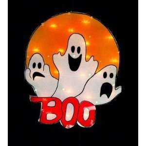  Christmas Source 650122 16 Inch Glitter Glow Ghost BOO on 