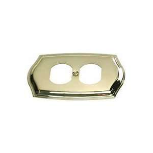   Colonial Receptacle Plates Solid Brass Outlet